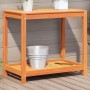 Planting table and shelf solid wood brown 82.5x50x75 cm by , Pot stands - Ref: Foro24-844631, Price: 61,96 €, Discount: %