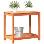 Planting table and shelf solid wood brown 82.5x50x75 cm by , Pot stands - Ref: Foro24-844631, Price: 61,96 €, Discount: %