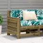 Garden sofa with impregnated wood armrests 69x62x70.5cm by , Outdoor sofas - Ref: Foro24-844887, Price: 62,13 €, Discount: %