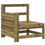 Garden sofa with impregnated wood armrests 69x62x70.5cm by , Outdoor sofas - Ref: Foro24-844887, Price: 62,13 €, Discount: %