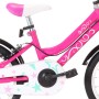 Bicicleta para niños 16 pulgadas negro y rosa