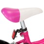 Children's bicycle 16 inches black and pink