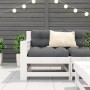 Gartensofa mit Armlehnen und Kissen aus massivem weißem Kiefernholz von , Outdoor-Sofas - Ref: Foro24-844921, Preis: 94,99 €,...