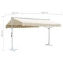 Cream free standing awning 500x300 cm by vidaXL, Umbrellas - Ref: Foro24-145883, Price: 427,99 €, Discount: %