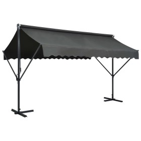 Anthrazitgraue freistehende Markise 400x300 cm von vidaXL, Sonnenschirme - Ref: Foro24-145886, Preis: 558,35 €, Rabatt: %