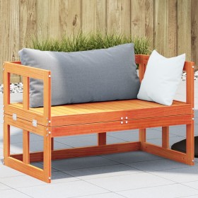 Extendable garden sofa bench solid brown pine wood by , garden benches - Ref: Foro24-844659, Price: 134,84 €, Discount: %