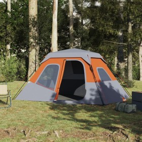 Family tent 6 people waterproof quick opening gray by , tents - Ref: Foro24-94297, Price: 144,01 €, Discount: %