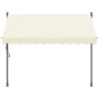 Toldo retráctil de tela y acero crema 250x150 cm de , Toldos - Ref: Foro24-368746, Precio: 82,58 €, Descuento: %