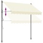 Toldo retráctil de tela y acero crema 250x150 cm de , Toldos - Ref: Foro24-368746, Precio: 82,58 €, Descuento: %