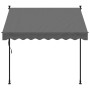 Anthracite gray fabric and steel retractable awning 200x150 cm by , Awnings - Ref: Foro24-368738, Price: 76,48 €, Discount: %