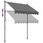 Anthracite gray fabric and steel retractable awning 200x150 cm by , Awnings - Ref: Foro24-368738, Price: 76,48 €, Discount: %