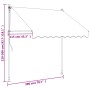 Anthracite gray fabric and steel retractable awning 200x150 cm by , Awnings - Ref: Foro24-368738, Price: 76,48 €, Discount: %