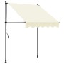 Toldo retráctil de tela y acero crema 150x150 cm de , Toldos - Ref: Foro24-368744, Precio: 67,99 €, Descuento: %