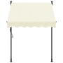 Toldo retráctil de tela y acero crema 150x150 cm de , Toldos - Ref: Foro24-368744, Precio: 67,99 €, Descuento: %