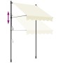 Toldo retráctil de tela y acero crema 150x150 cm de , Toldos - Ref: Foro24-368744, Precio: 67,99 €, Descuento: %