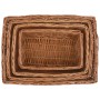 Stackable basket set 4 pieces brown willow by vidaXL, Storage baskets - Ref: Foro24-286981, Price: 44,99 €, Discount: %