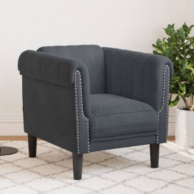 Dark gray velvet armchair by , Sofas - Ref: Foro24-372566, Price: 197,99 €, Discount: %