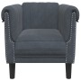 Dark gray velvet armchair by , Sofas - Ref: Foro24-372566, Price: 199,61 €, Discount: %