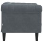 Dark gray velvet armchair by , Sofas - Ref: Foro24-372566, Price: 199,61 €, Discount: %