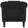 Black velvet armchair by , Sofas - Ref: Foro24-372570, Price: 193,29 €, Discount: %