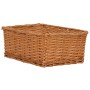 Stackable basket set 4 pieces brown willow by vidaXL, Storage baskets - Ref: Foro24-286981, Price: 44,99 €, Discount: %