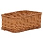 Stackable basket set 4 pieces brown willow by vidaXL, Storage baskets - Ref: Foro24-286981, Price: 44,99 €, Discount: %