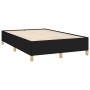 Boxspringbett mit Matratze und LED-Leuchten aus schwarzem Stoff 120x190 cm von , Betten und Lattenroste - Ref: Foro24-3270241...