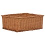 Stackable basket set 4 pieces brown willow by vidaXL, Storage baskets - Ref: Foro24-286981, Price: 44,99 €, Discount: %