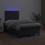 Box spring bed with LED mattress black synthetic leather 120x190cm by , Beds and slatted bases - Ref: Foro24-3270281, Price: ...