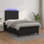 Box spring bed with LED mattress black synthetic leather 120x190cm by , Beds and slatted bases - Ref: Foro24-3270281, Price: ...