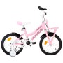 Bicicleta niños y portaequipajes delantero 14" blanca y rosa de vidaXL, Bicicletas - Ref: Foro24-92194, Precio: 192,20 €, Des...