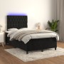 Boxspringbett mit Matratze und LED-Samt in Schwarz, 120 x 190 cm von , Betten und Lattenroste - Ref: Foro24-3270331, Preis: 4...