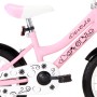 Children's bicycle and front luggage rack 14" white and pink by vidaXL, bikes - Ref: Foro24-92194, Price: 192,20 €, Discount: %