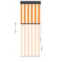 Outdoor white and orange roller blind 60x250 cm by vidaXL, Blinds and blinds - Ref: Foro24-145945, Price: 37,99 €, Discount: %