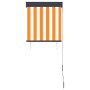 Outdoor white and orange roller blind 60x250 cm by vidaXL, Blinds and blinds - Ref: Foro24-145945, Price: 37,99 €, Discount: %