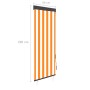 Estor enrollable de exterior blanco y naranja 60x250 cm de vidaXL, Persianas y estores - Ref: Foro24-145945, Precio: 37,57 €,...