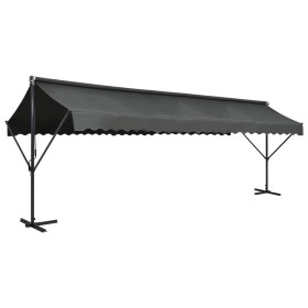 Toldo de pie independiente gris antracita 600x300 cm de vidaXL, Sombrillas - Ref: Foro24-145888, Precio: 440,73 €, Descuento: %