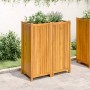 Jardinera con forro madera maciza de acacia 84x42x100 cm de , Maceteros y jardineras - Ref: Foro24-366439, Precio: 159,99 €, ...