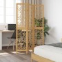 3-panel partition screen solid brown paulownia wood by , Room dividers - Ref: Foro24-358861, Price: 74,86 €, Discount: %