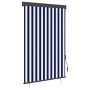 Estor enrollable de exterior azul y blanco 120x250 cm de vidaXL, Persianas y estores - Ref: Foro24-145961, Precio: 53,43 €, D...