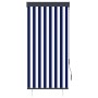 Estor enrollable de exterior azul y blanco 80x250 cm de vidaXL, Persianas y estores - Ref: Foro24-145949, Precio: 41,39 €, De...