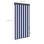 Estor enrollable de exterior azul y blanco 80x250 cm de vidaXL, Persianas y estores - Ref: Foro24-145949, Precio: 41,39 €, De...