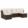 6-piece garden sofa set and brown synthetic rattan cushions by , Garden sets - Ref: Foro24-3218013, Price: 361,21 €, Discount: %