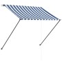 Retractable awning with blue and white LED 150x150 cm by vidaXL, Awnings - Ref: Foro24-145901, Price: 45,06 €, Discount: %