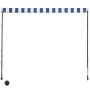 Toldo retráctil con LED azul y blanco 150x150 cm de vidaXL, Toldos - Ref: Foro24-145901, Precio: 45,06 €, Descuento: %