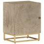 Mesita de noche madera maciza de mango y hierro 40x30x50 cm de , Mesitas de noche - Ref: Foro24-372014, Precio: 153,33 €, Des...