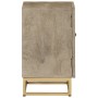 Mesita de noche madera maciza de mango y hierro 40x30x50 cm de , Mesitas de noche - Ref: Foro24-372014, Precio: 153,33 €, Des...