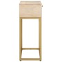 Mesa consola madera maciza de mango y hierro 90x30x76 cm de , Mesas auxiliares - Ref: Foro24-372023, Precio: 176,37 €, Descue...