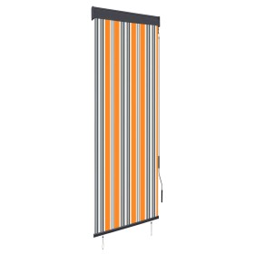 Yellow and blue outdoor roller blind 60x250 cm by vidaXL, Blinds and blinds - Ref: Foro24-145944, Price: 30,79 €, Discount: %