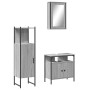 Sonoma gray plywood 3-piece bathroom furniture set by , Bathroom furniture - Ref: Foro24-3214818, Price: 152,50 €, Discount: %